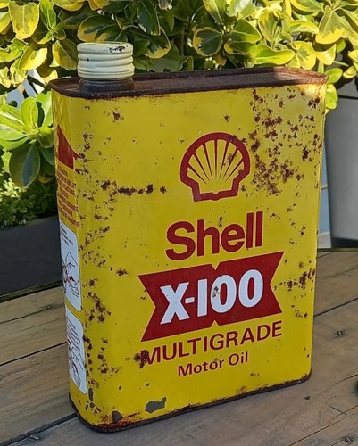 Ancien bidon huile shell - ancien,