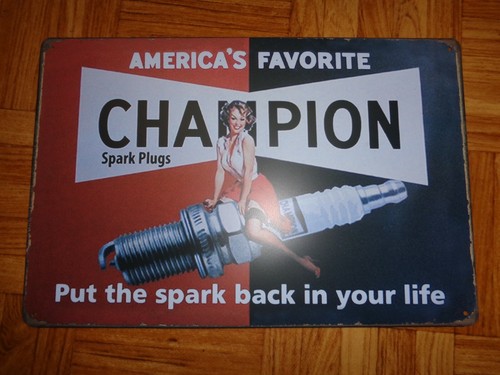 Tole metal champion bougie pin - metal,