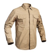 CHEMISE DE COMBAT FIGHTER TAN MILITAIRE PAINTBALL AIRSOFT ARMEE OPEX PARA