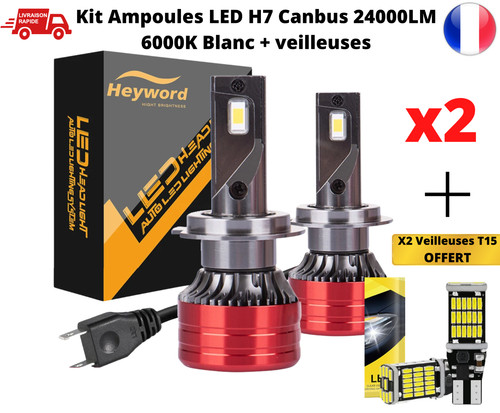 Kit ampoules led phare - h7, 160w