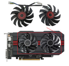 Pairs Fan Cooler Fans  For ASUS GTX 750 Ti GTX750Ti OC 2GD5 RX560  FD7010H12S
