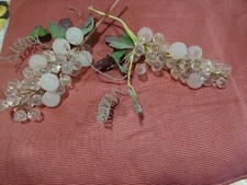 DéCO+GRAPPES RAISINS VERRE  PATE DE VERRE  VITRINE ,TABLE boutique etc..