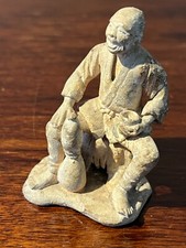 HAKATA ? petite statuette  terre cuite blanche  japon