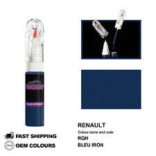 POUR RENAULT BLEU IRON RQH Kit de fixation pinceau stylo peinture retouche Sc...