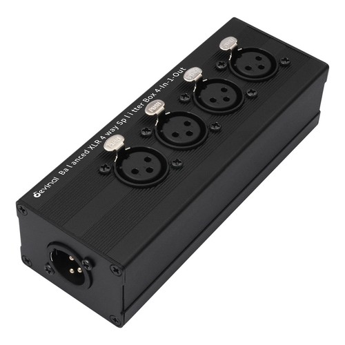 Way xlr audio splitter box - audio,