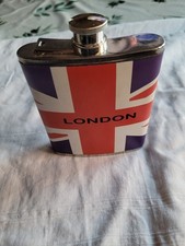 Flasque vide 20 cl Drapeau de la Grande-Bretagne inox stainless Steel (7 oz)