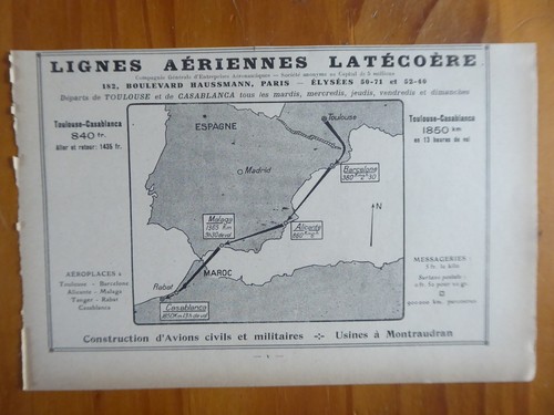1922 pub latecoere lignes - pub,