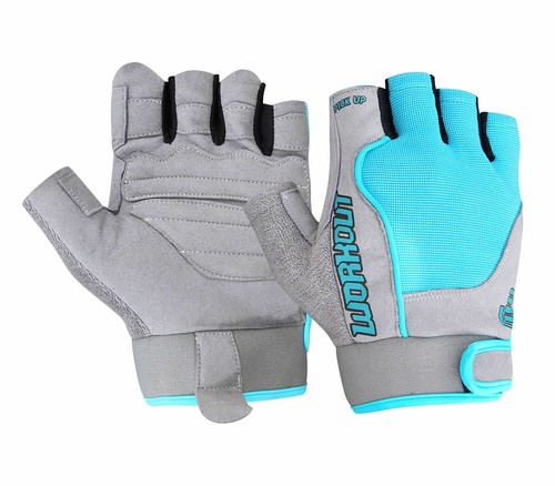 Gants demi doigts légers bleu - gants, demi-doigts