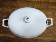 soupière blanches liseré or et liseré bleu Porcelaine Bernardaud Limoges Passy