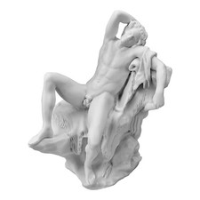 Statue grecque satyre ivre endormi faune Barberini sculpture marbre moulé