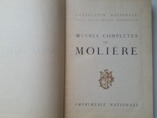 Livre Ancien Oeuvres de Molière -