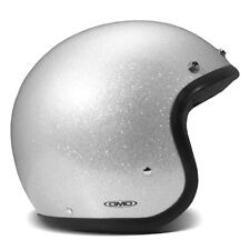 Casque Jet DMD Vintage Paillettes Argent