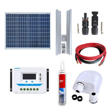 Kit panneau solaire photovoltaïque 50W motorhome Contrôleur PWM