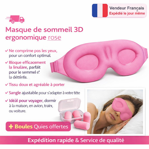 Masque nuit rose - 3d,