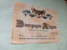 ETIQUETTE BOURGOGNE ALIGOTE J.F. COCHE DURY    §26/05/2023§
