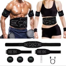 Ceinture EMS Abdos & Bras – 10 Modes, 30 Niveaux, Recharge USB ??