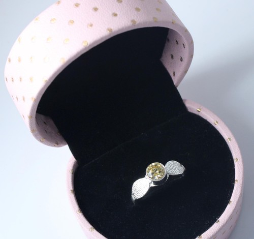 Bague solitaire diamant - bague, rond