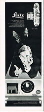 PUBLICITE ADVERTISING  1963    LEITZ  LEICA    appareil photo PRADOVIT