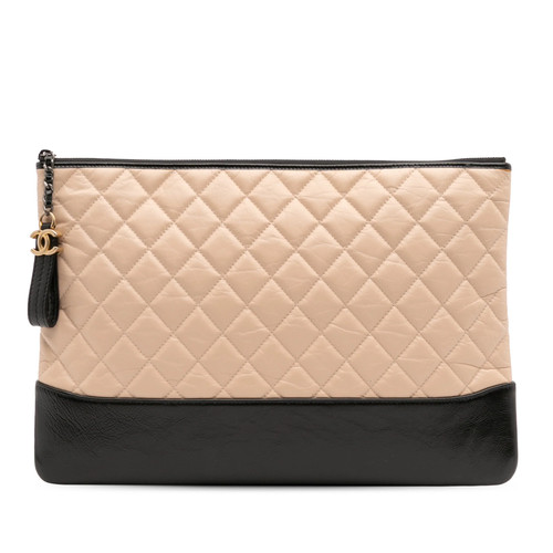 Chanel large vieilli cuir - chanel, de