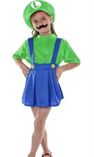 Déguisement Robe Luigi petite