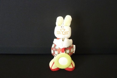 Doudou lapin silver cross - silver,