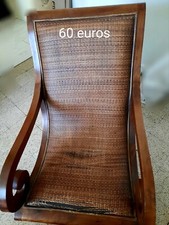 Fauteuil en teck remboure mousse canage légèrement défaut 