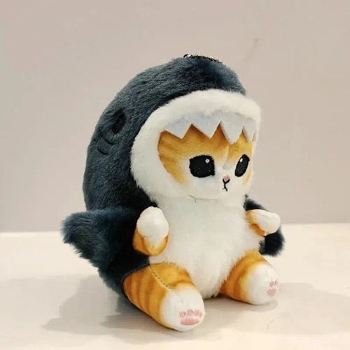 Peluche chat requin 12cm - requin,