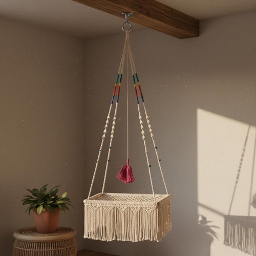 Lit chat macramé - chat, esthétique