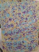 Papier marbré à la cuve de