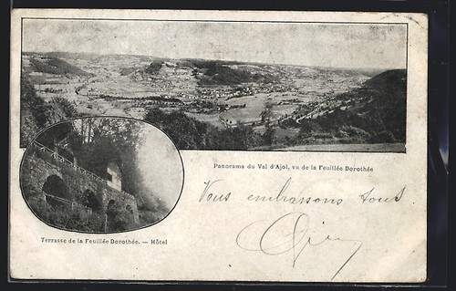 Cpa val ajol feuillée - le,