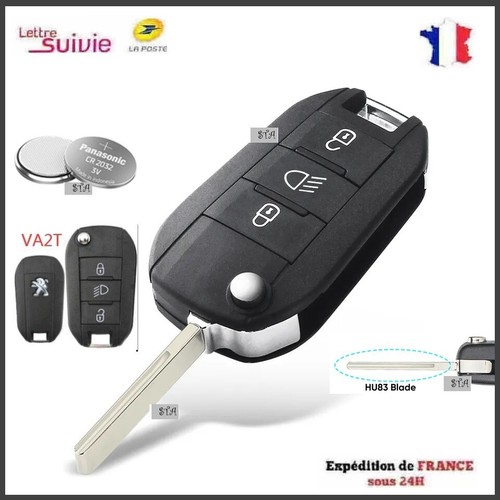 Coque boitier pour cle peugeot - coque,