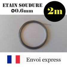2m de Fil Etain pour soudure -avec flux - 60% étain (électronique, fer à souder)