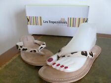 SANDALES TONGUES FEMME LES TROPEZIENNES LEOPARD T .38 AVEC BOITE