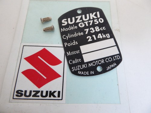 Suzuki 750 plaque - gt,