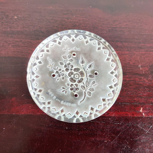 Verre floral art vintage rare - floral,