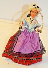 ANCIENNE POUPEE SOUVENIR SUJET FIGURINE PAS PORCELAINE BISCUIT BRETON ALSACIEN