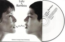 CD CARDSLEEVE LULU & BAMBOU NE DIS RIEN 2T DE 2001 ECRIT PAR SERGE GAINSBOURG 