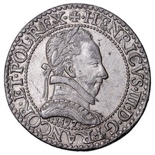 Monnaie - France Henri III - Faux Franc Piéfort étain 1577 A - XX eme Siècle