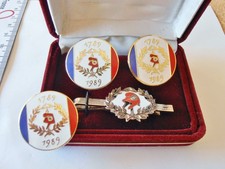 pin's pin tie insigne épingle cravate boutonnière bouton manchette France armée