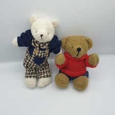 Peluches Ancien Ours polaire en Salopette Ours Marron Cadeau Enfant Collection