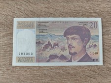 BILLET 20 FRANCS DEBUSSY 1993