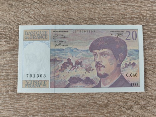 Billet francs debussy - billet, 20