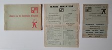 Vtg 1960 Catalogue Trains Chemins de Fer électrique miniature VB HO