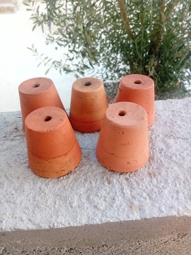 Lot anciens pots en - en, terre