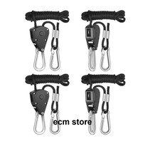 Set de 4 pcs Corde à cliquet filet Tendeur palan pour Voile d'Ombrage  /EBVF