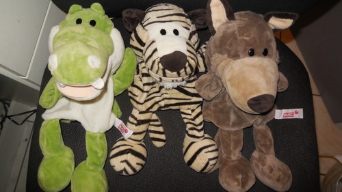 Lot doudous marionnette loup - 3,