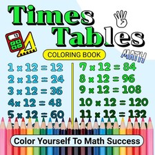 Times Tables Coloring Book For
