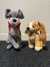 Peluche Disney la belle et le clochard très bon état Officiel