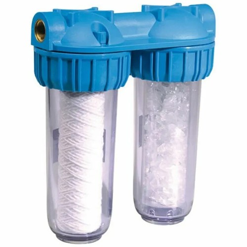Filtre eau duplex 10 - À, 1"