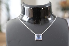 Collier argent 925 et carré